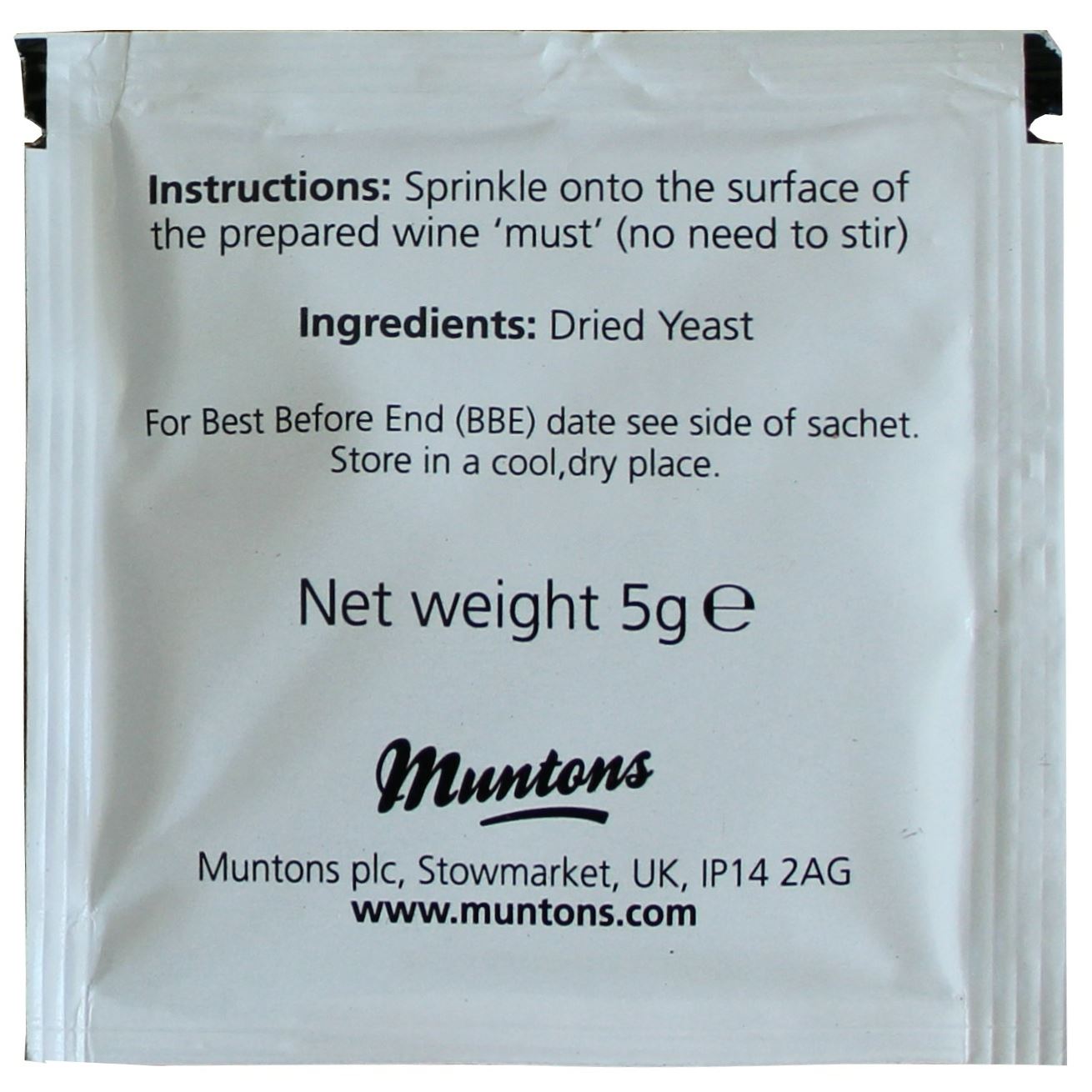 Gervin Wine Yeast Strain GV1 No.1 Green Label General Purpose White