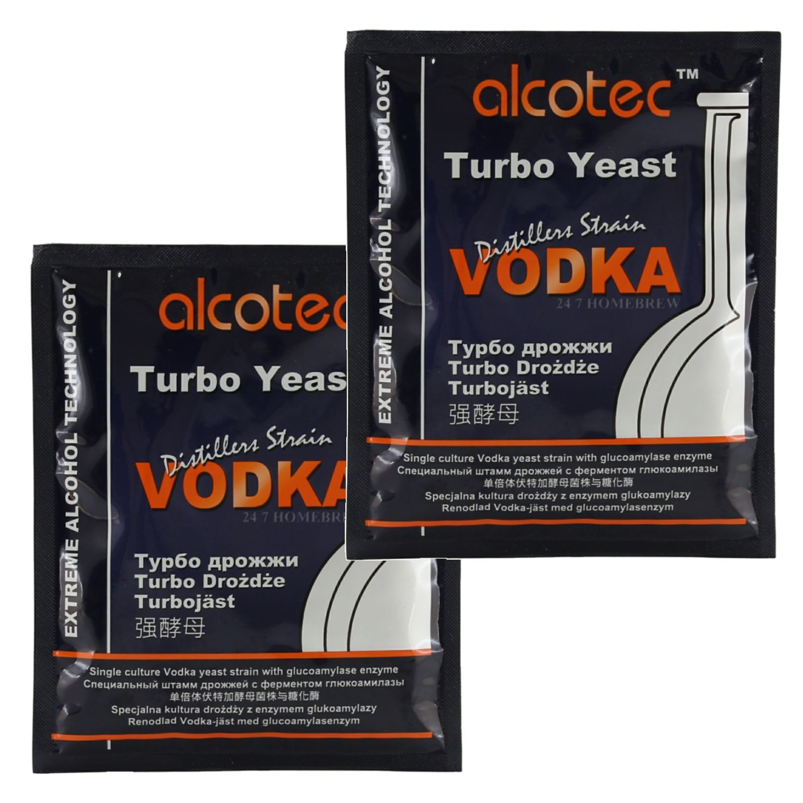 Alcotec Distillers Yeast Vodka with Glucoamylase Enzyme 73g 25L