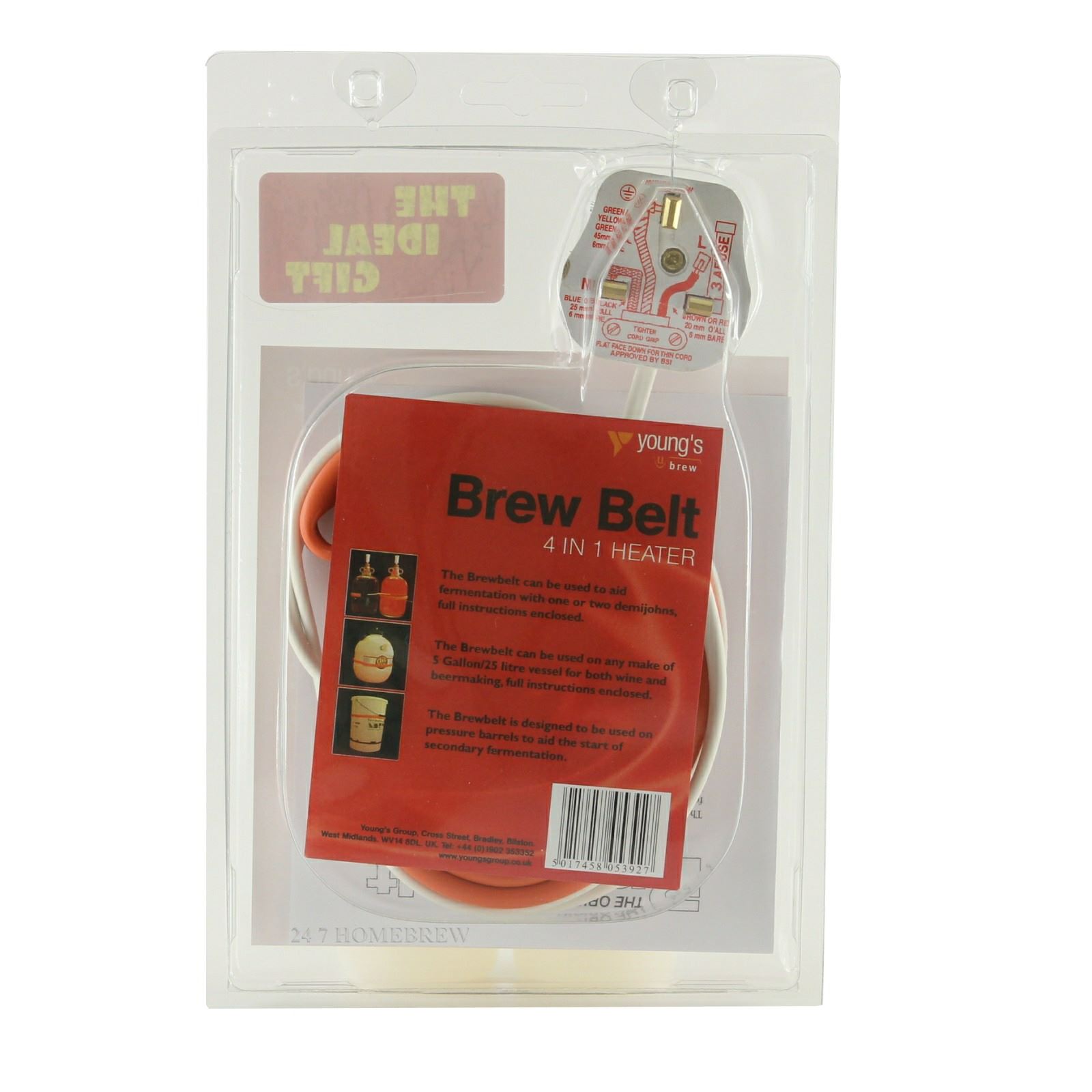 Brewbelt Homebrew Heat Belt for Buckets Barrels Keg Demijohns Wine Beer