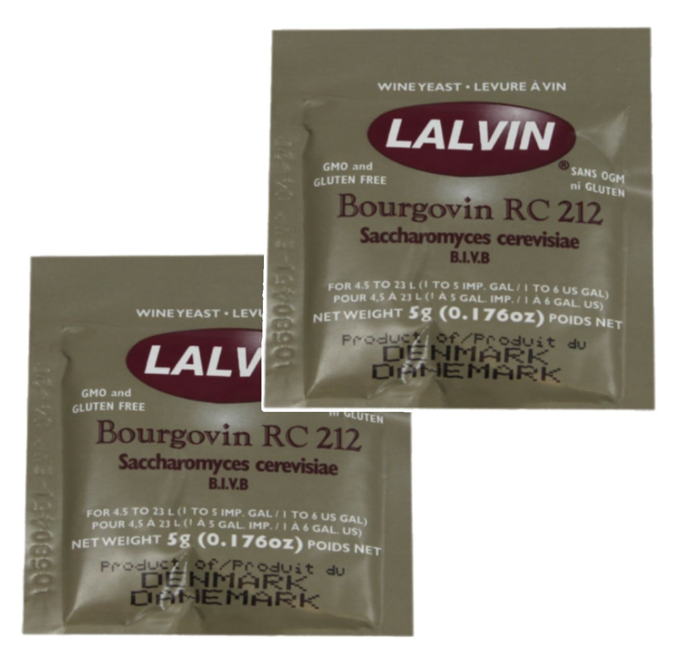 Lalvin RC 212 Yeast Red Wine 5g Sachet Homebrew Wine Making 4.5L-23L Pinot Noir