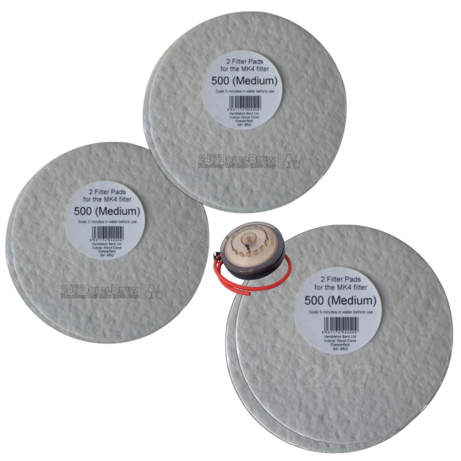 Filter Pads 500 Medium 2x Pack for the Better Brew MK4 Wine Filter