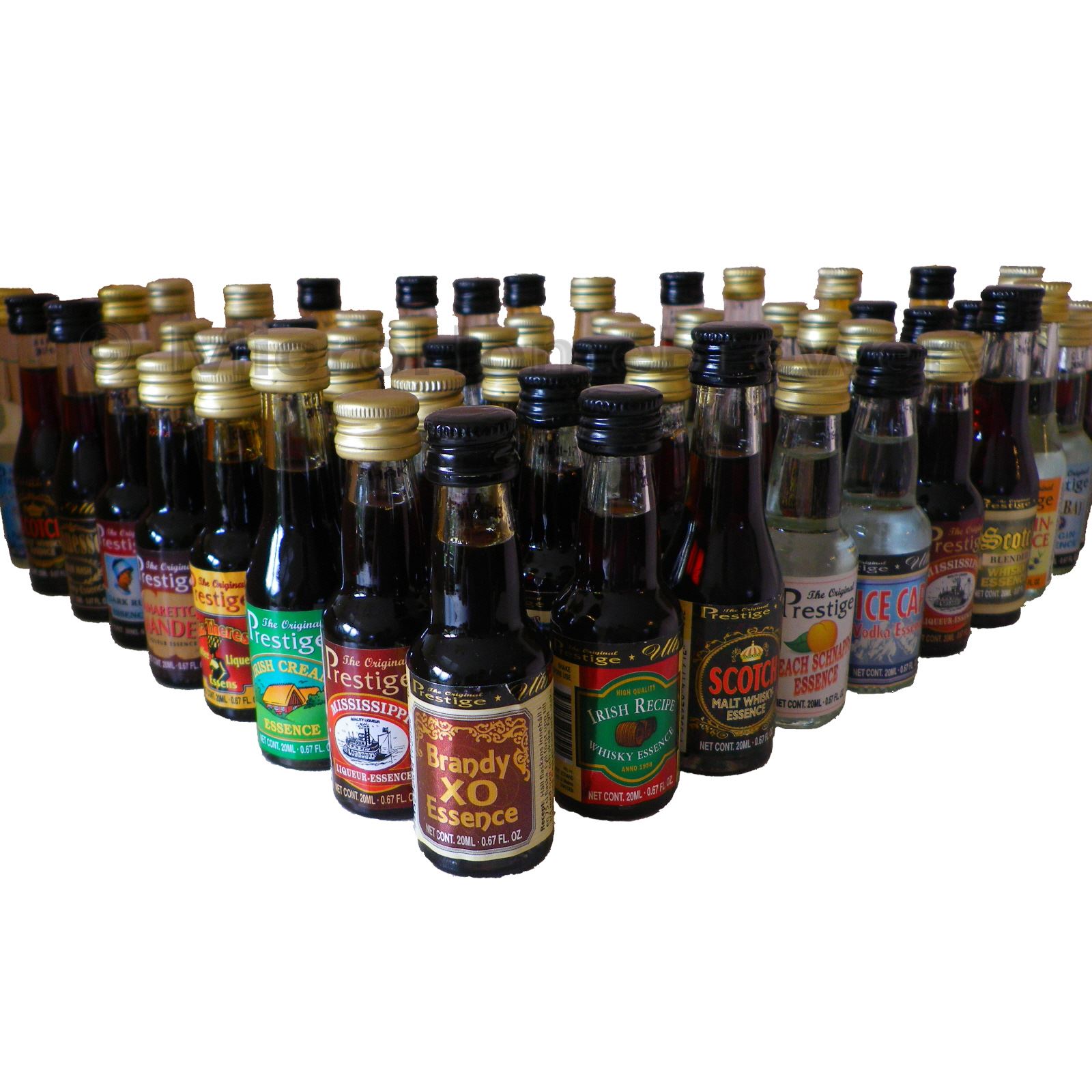 Brandy Essences Flavourings Assortment of 6x 20ml each Flavours 750ml