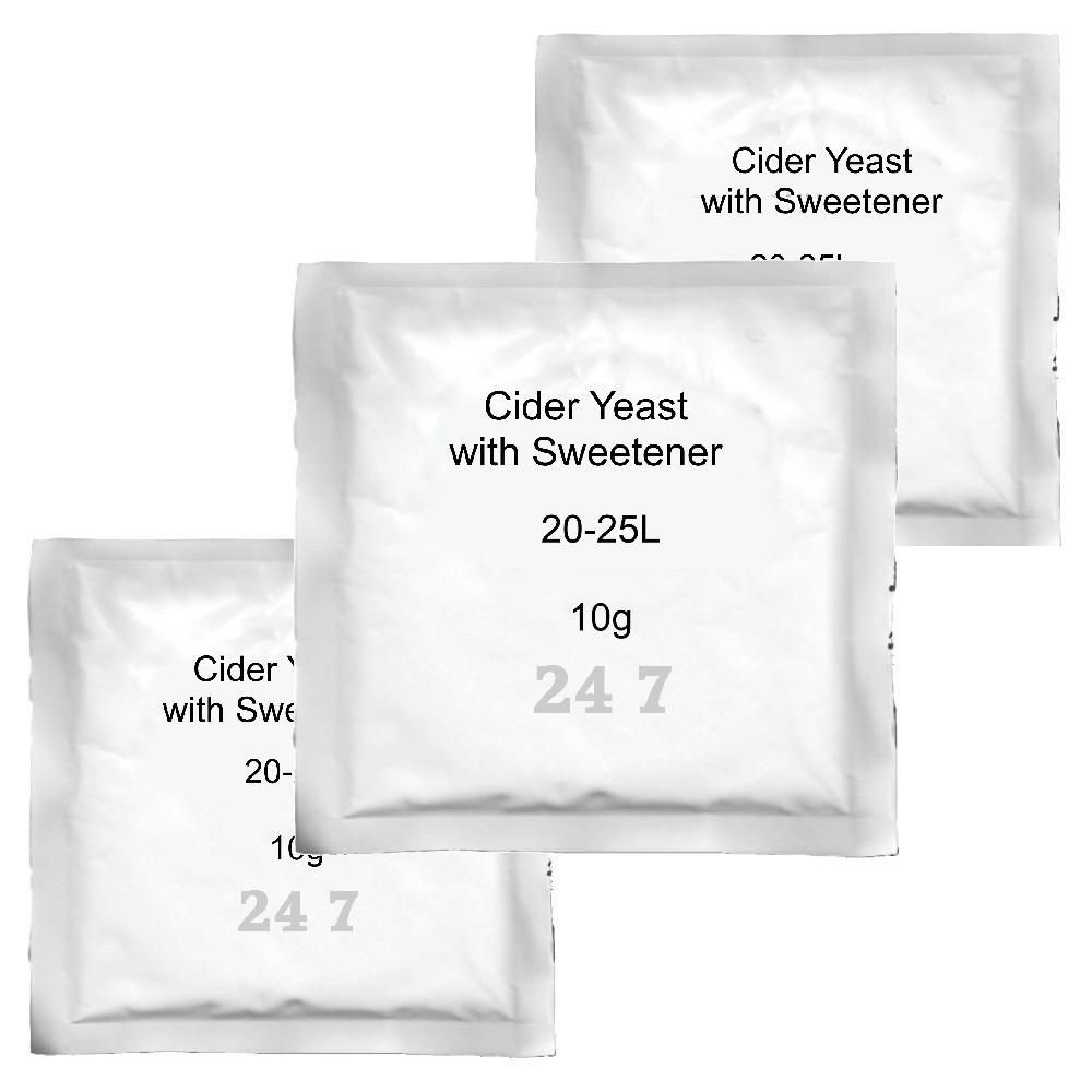 Sweet Cider Yeast with sweetener 8g 20-25L for Homebrew for Cider Perry Scrumpy