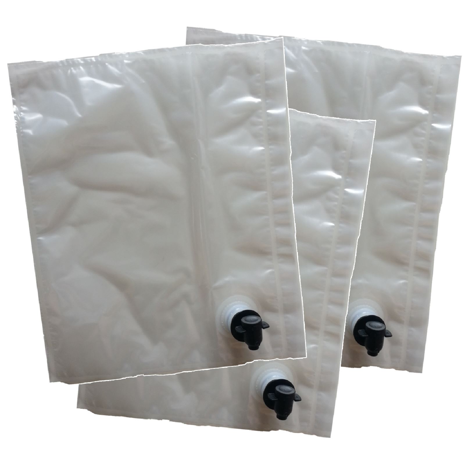 3 Wine Bags with Tap 3L for Dispensing from a Box Refill BIB Bag in Box