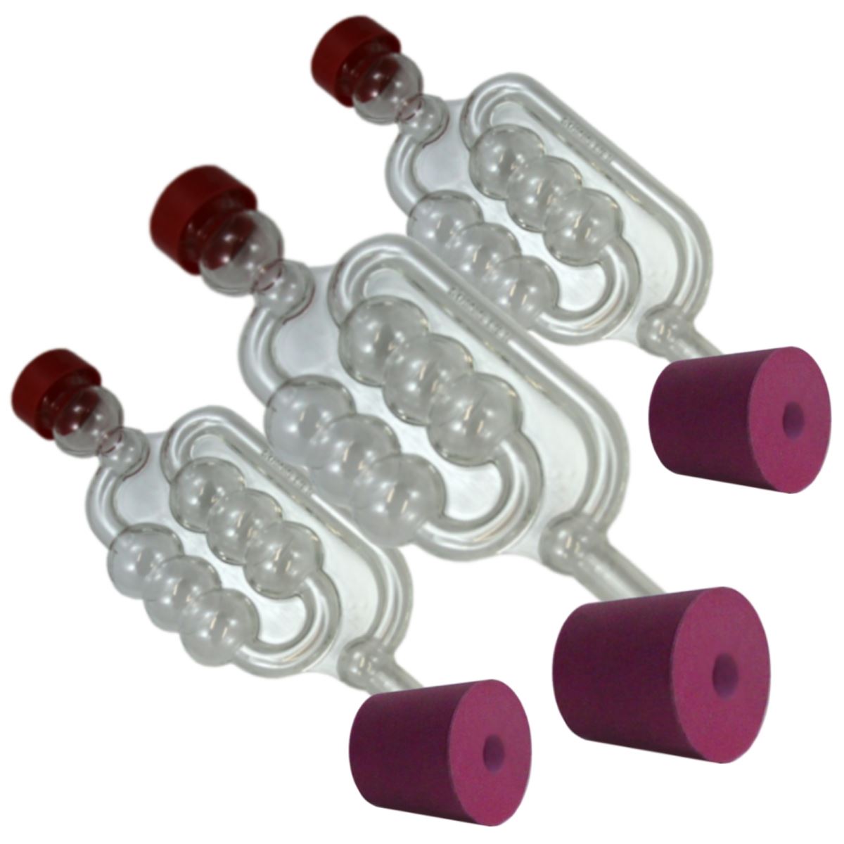 Bungs & Bubbler Airlocks - Demijohn Rubber Cork & Air Lock - Beer Wine Cider