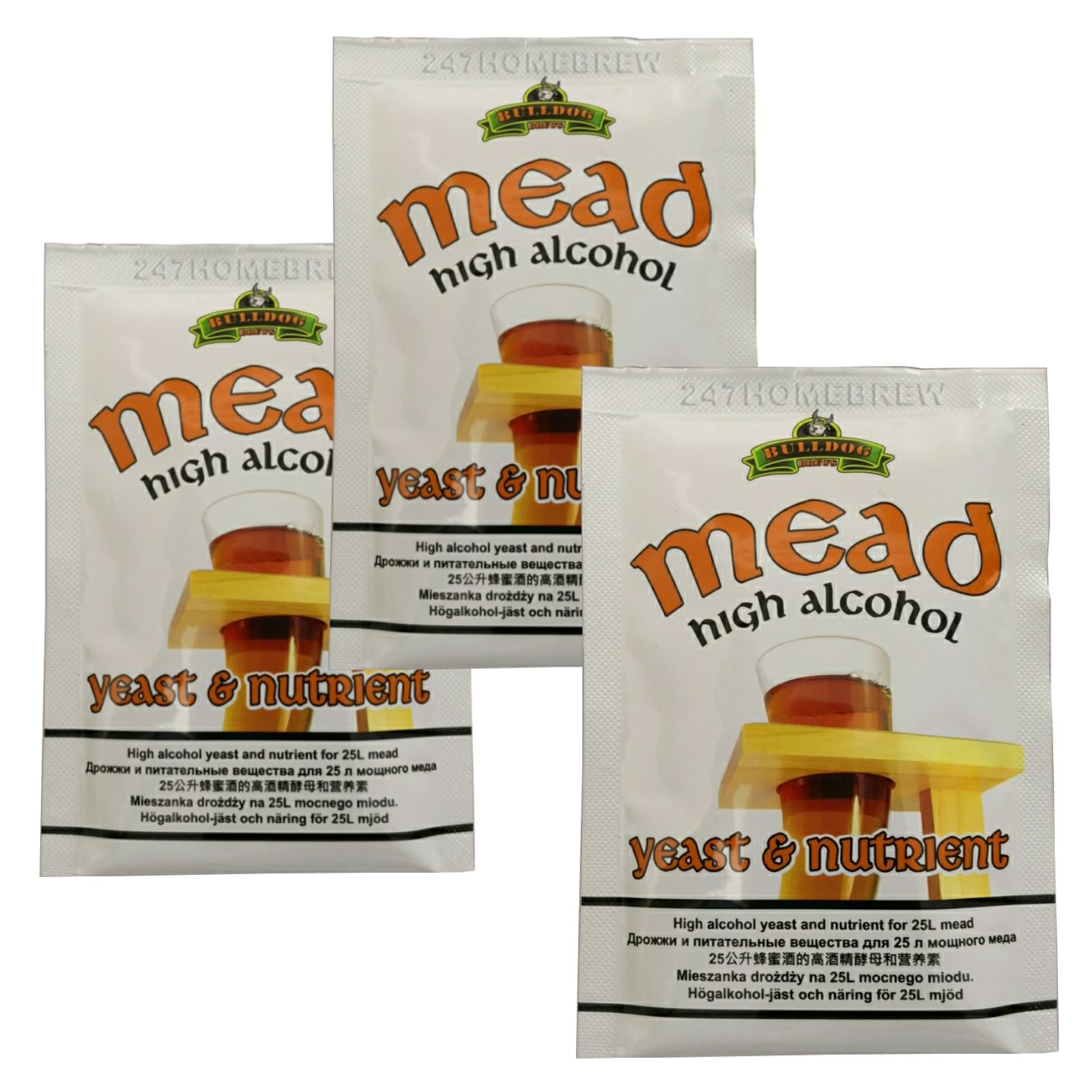 Bulldog Mead Yeast & Nutrient High Alcohol 28g for 2025L eBay
