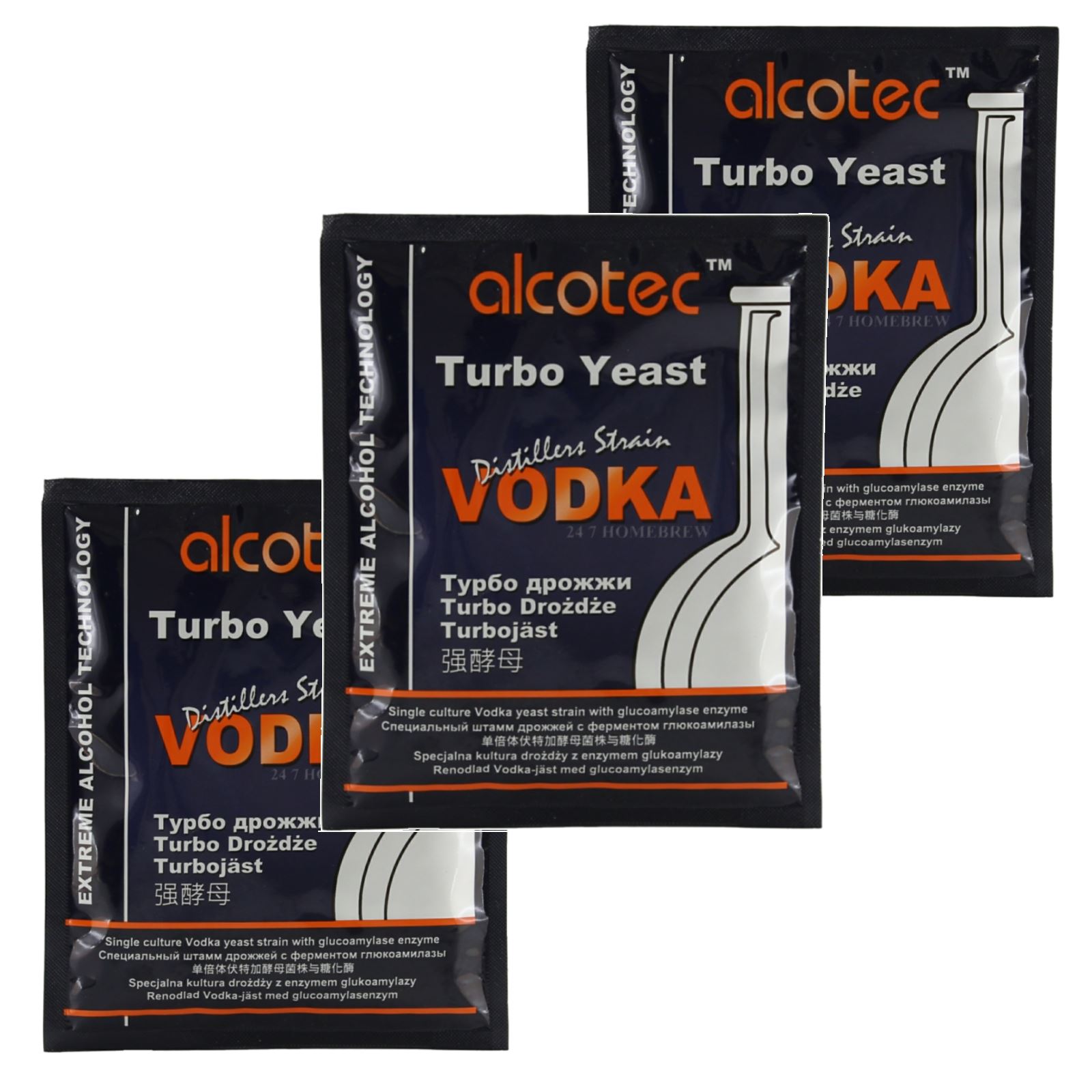 Alcotec Distillers Yeast Vodka with Glucoamylase Enzyme 73g 25L