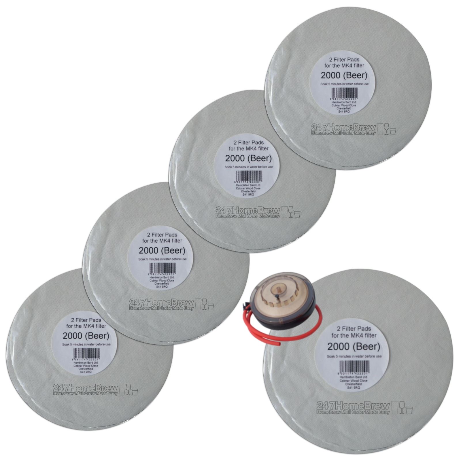 Filter Pads 2000 Beer 2x Pack for the Better Brew MK4 Wine Filter