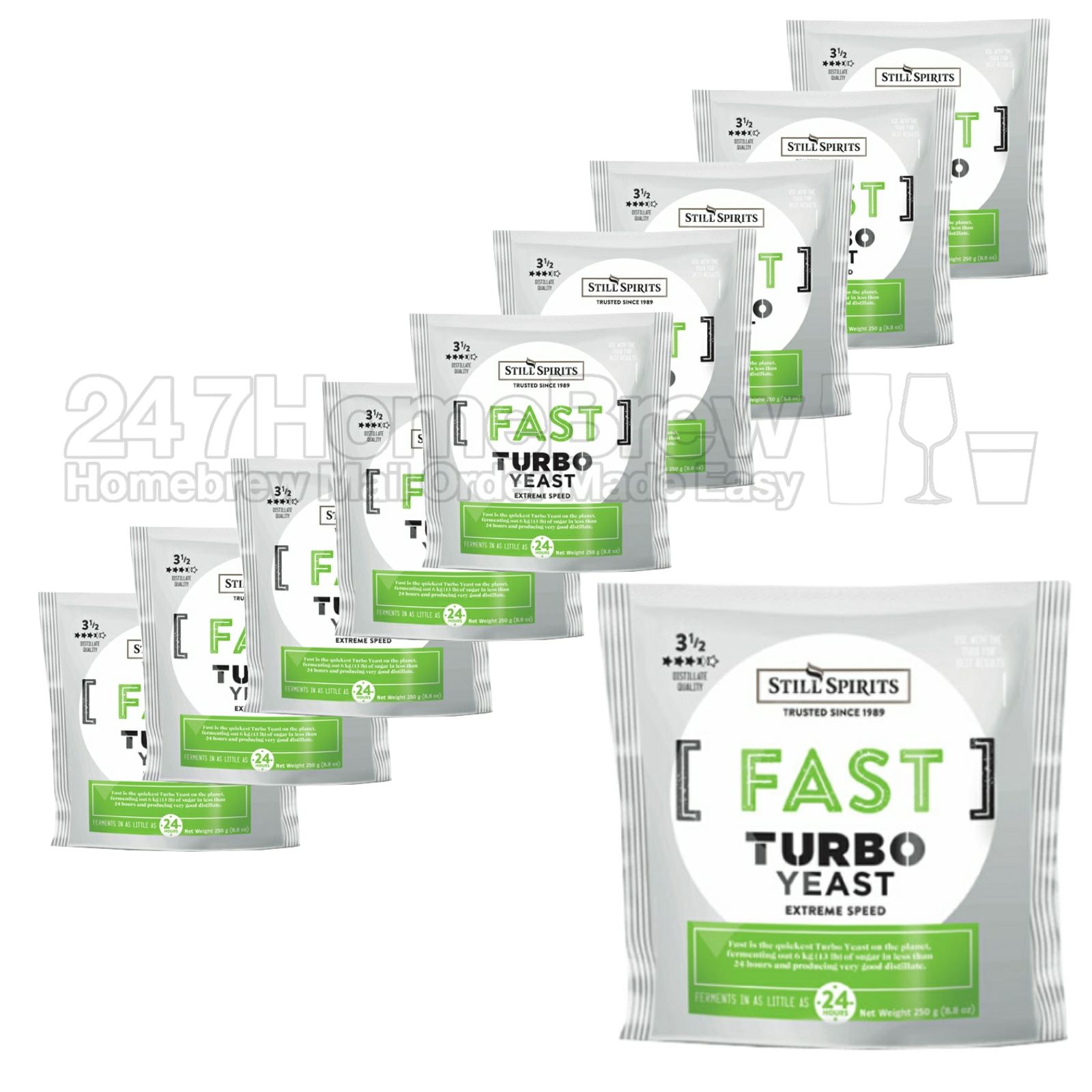 Still Spirits Fast Turbo Yeast 250g 24 hour