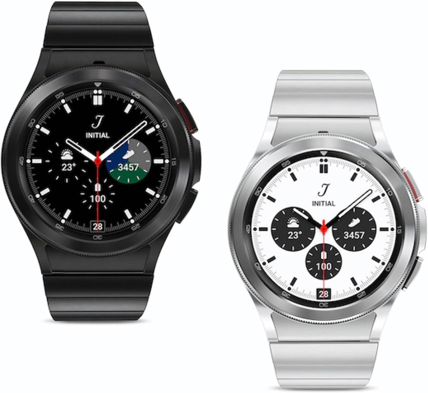 Official Samsung Classic 42mm Metal Link Bracelet Compatible with Galaxy Watch 4 - Picture 3 of 6