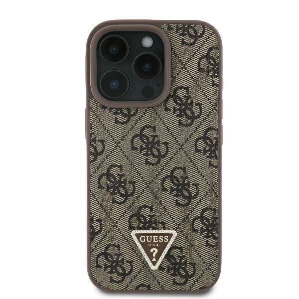 Guess Leather Metal Logo Strass Crossbody Case for iPhone 16 Pro Max 6.9" New - Picture 20 of 25