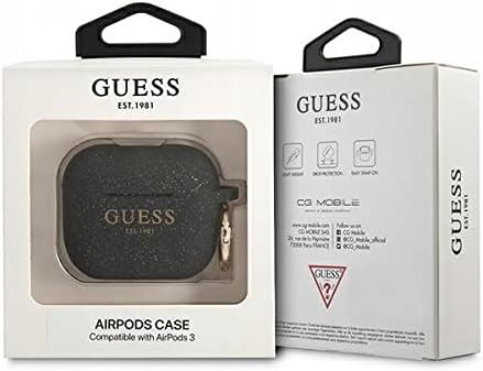 Official Guess Siliocne Glitter Case for Apple AirPods3 - New - Picture 3 of 6