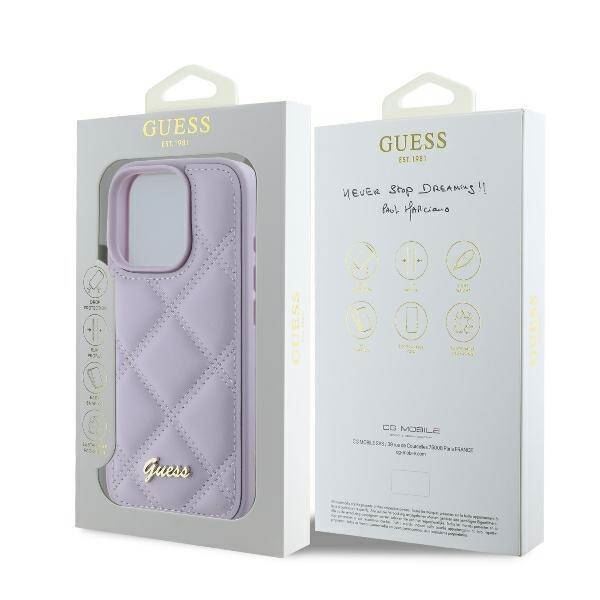 Guess Quilted Metal Logo Case for iPhone 16 Pro Max 6.9" New - Picture 17 of 25