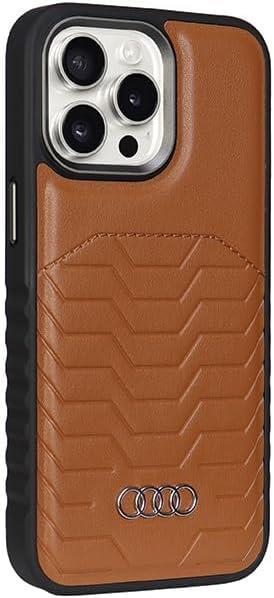 Funda rígida de cuero sintético Audi con MagSafe para iPhone 15 Pro Max 6,7" - Nueva - Imagen 12 de 12
