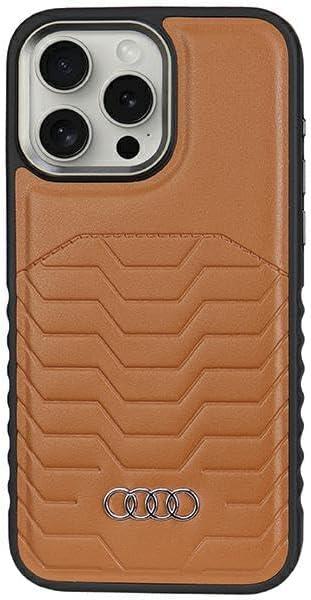 Funda rígida de cuero sintético Audi con MagSafe para iPhone 15 Pro Max 6,7" - Nueva - Imagen 10 de 12