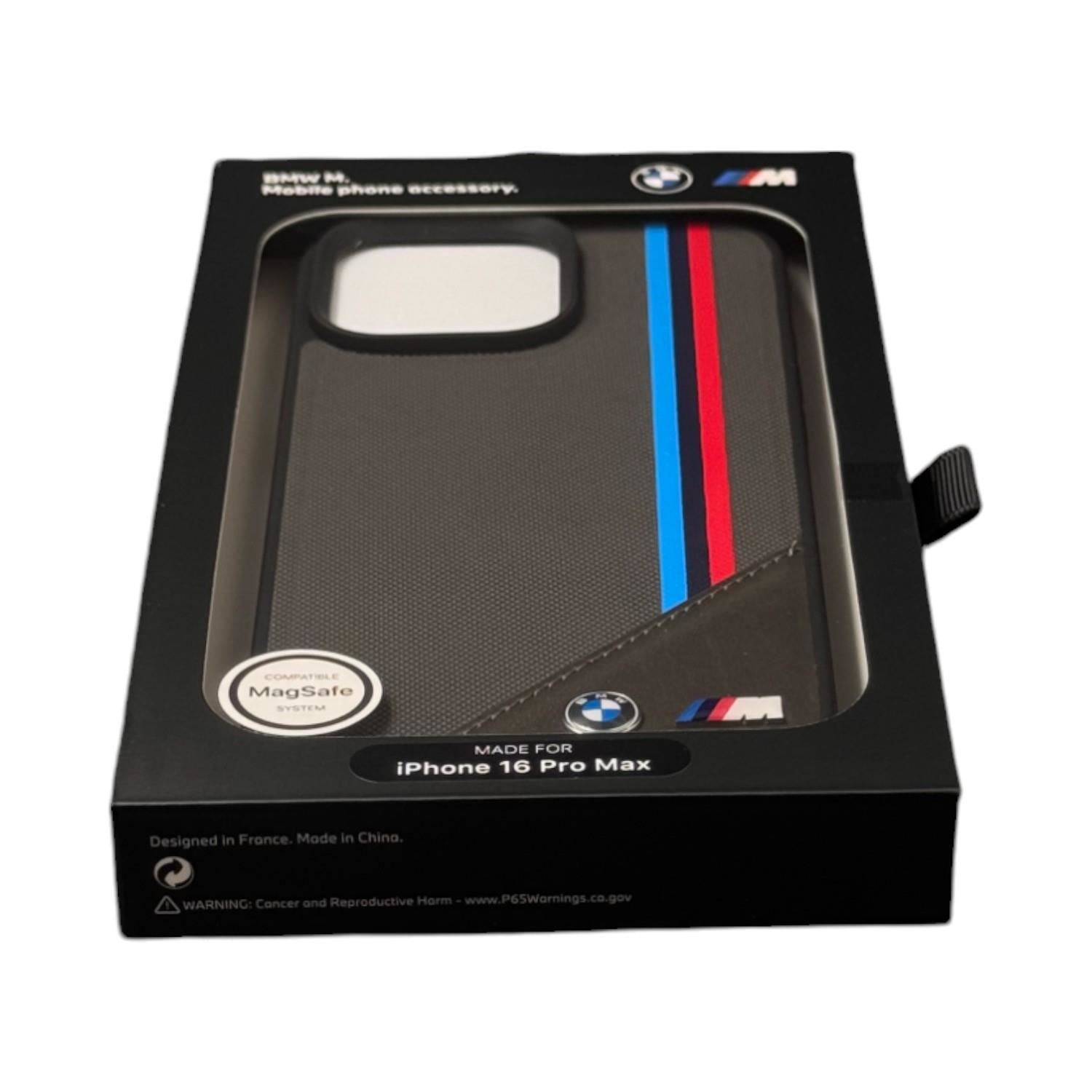 BMW M Meshed Tricolor Stripes Case with MagSafe for iPhone 16 Pro Max 6.9" New - Picture 9 of 9