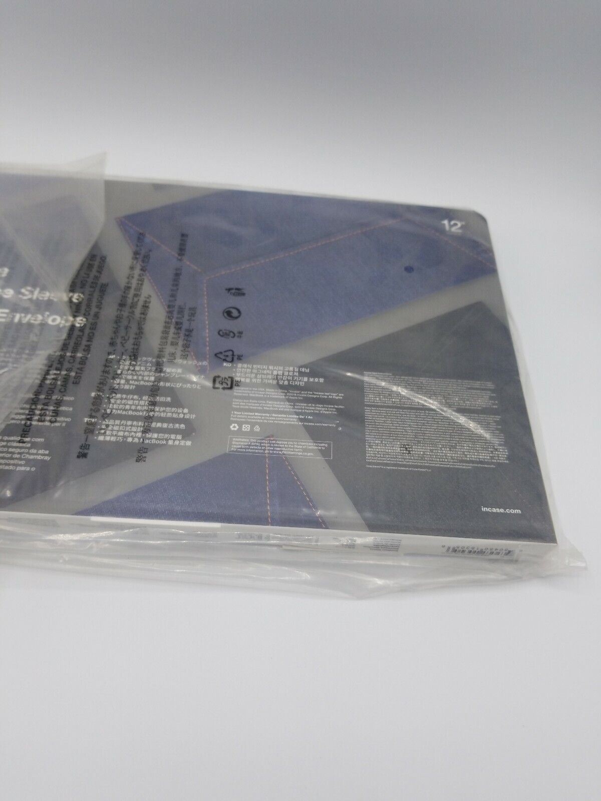 Incase Envelope Sleeve Cone Denim Case kompatibel mit Macbook 12" Neu - Bild 7 von 10
