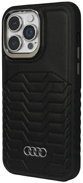 Funda rígida de cuero sintético Audi con MagSafe para iPhone 15 Pro Max 6,7" - Nueva - Imagen 1 de 12