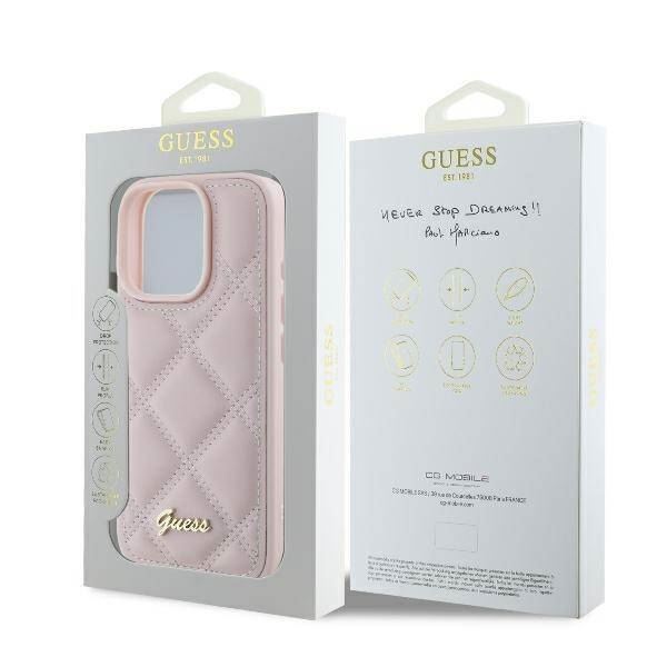 Guess Quilted Metal Logo Case for iPhone 16 Pro Max 6.9" New - Picture 25 of 25