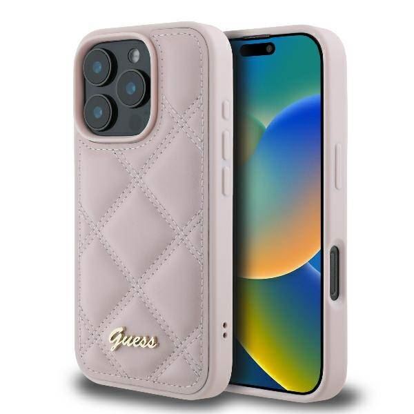 Guess Quilted Metal Logo Case for iPhone 16 Pro Max 6.9" New - Picture 18 of 25