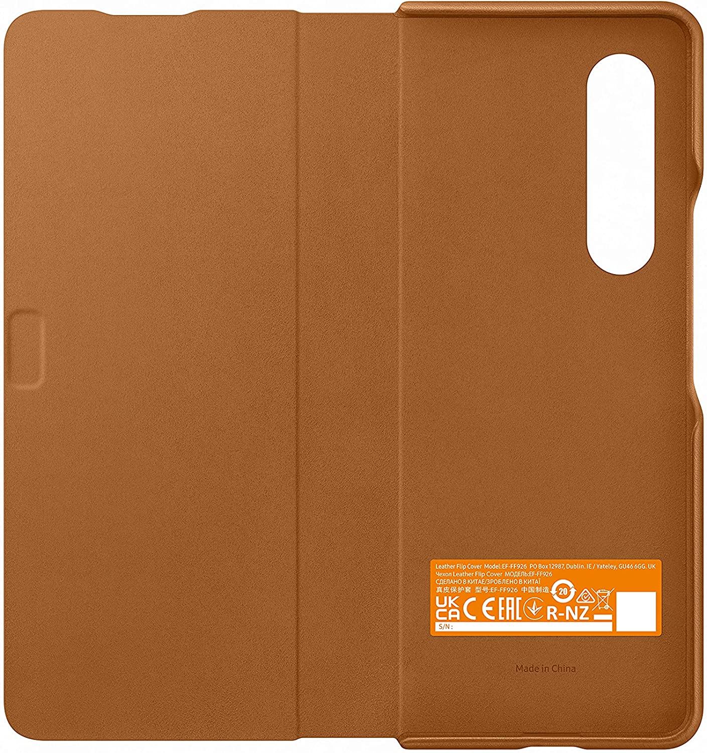 Official Samsung Leather Cover Case Compatible for Galaxy Z Fold 3 New - Picture 11 of 13