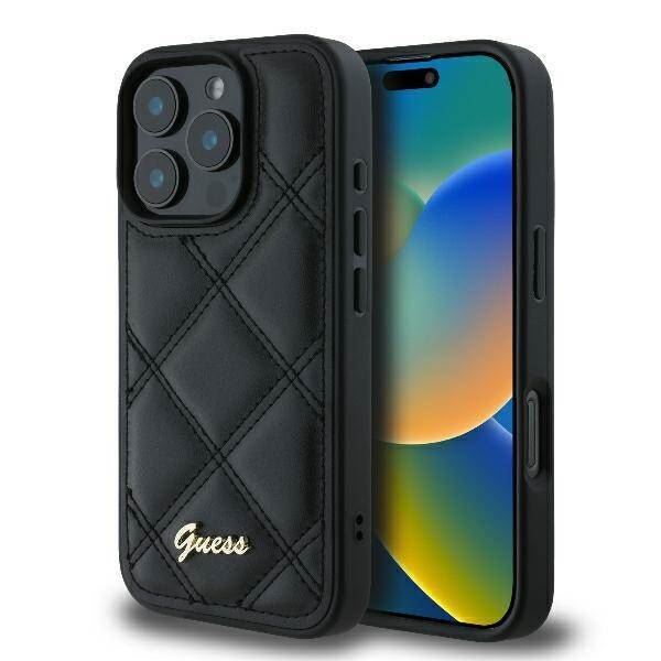 Guess Quilted Metal Logo Case for iPhone 16 Pro Max 6.9" New - Picture 2 of 25