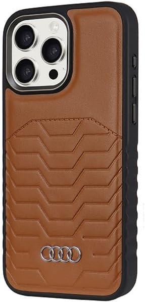 Funda rígida de cuero sintético Audi con MagSafe para iPhone 15 Pro Max 6,7" - Nueva - Imagen 7 de 12