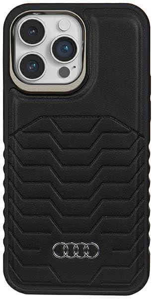 Funda rígida de cuero sintético Audi con MagSafe para iPhone 15 Pro Max 6,7" - Nueva - Imagen 6 de 12