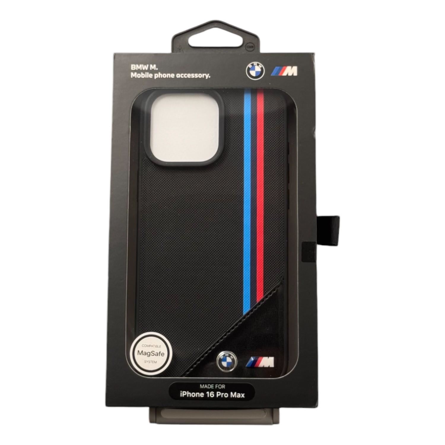 BMW M Meshed Tricolor Stripes Case with MagSafe for iPhone 16 Pro Max 6.9" New - Picture 2 of 9