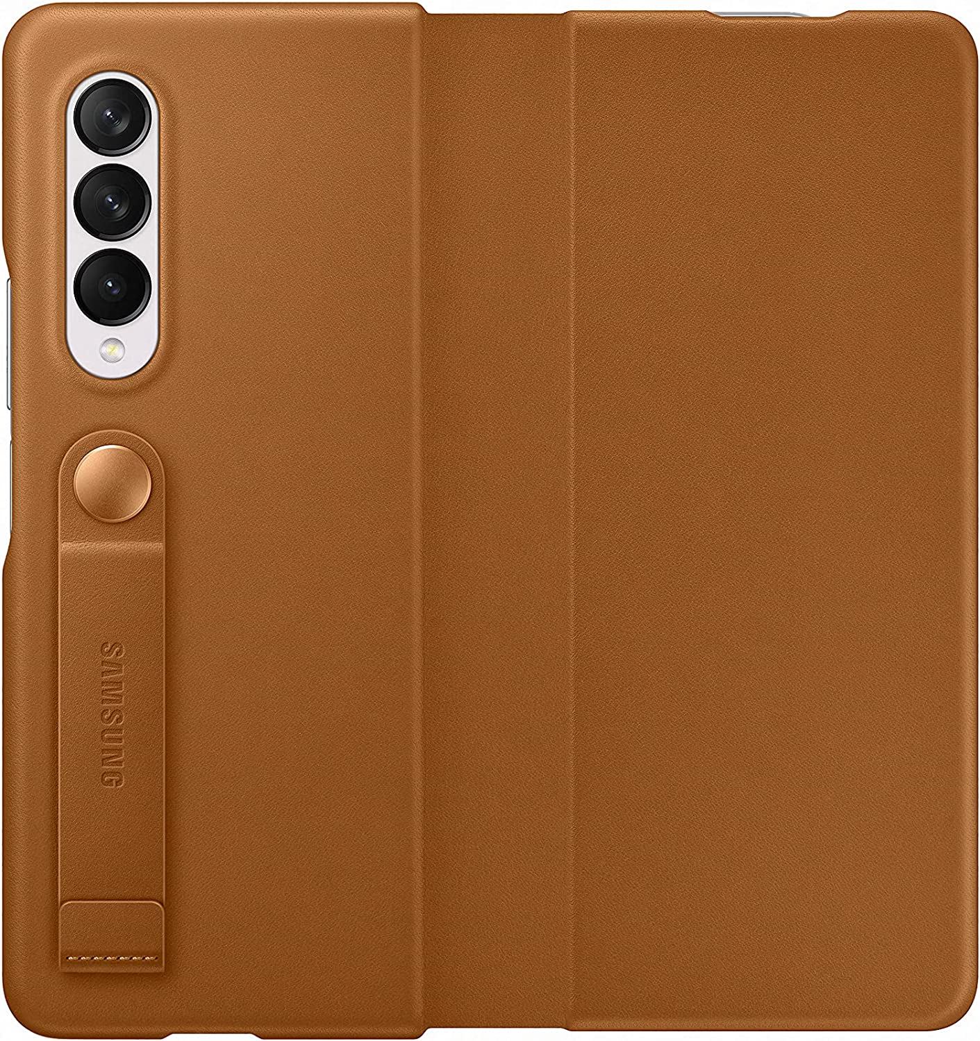 Official Samsung Leather Cover Case Compatible for Galaxy Z Fold 3 New - Picture 10 of 13