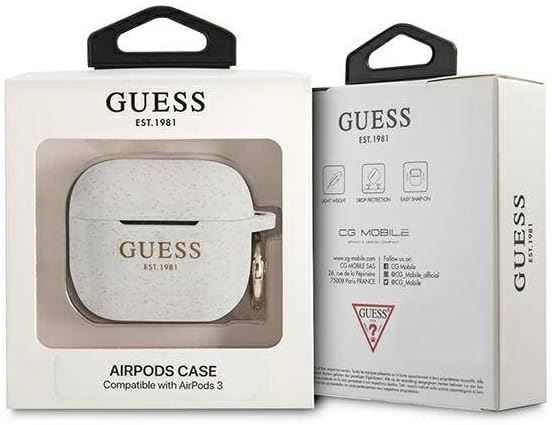 Official Guess Siliocne Glitter Case for Apple AirPods3 - New - Picture 6 of 6