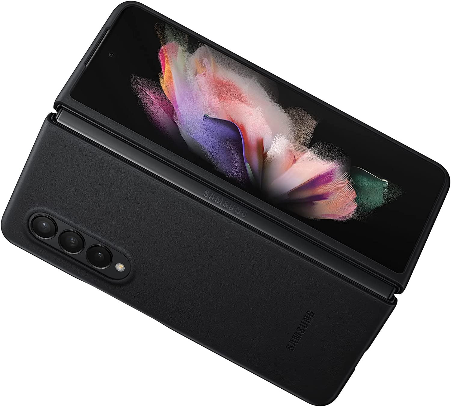 Official Samsung Leather Cover Case Compatible for Galaxy Z Fold 3 New - Picture 5 of 13