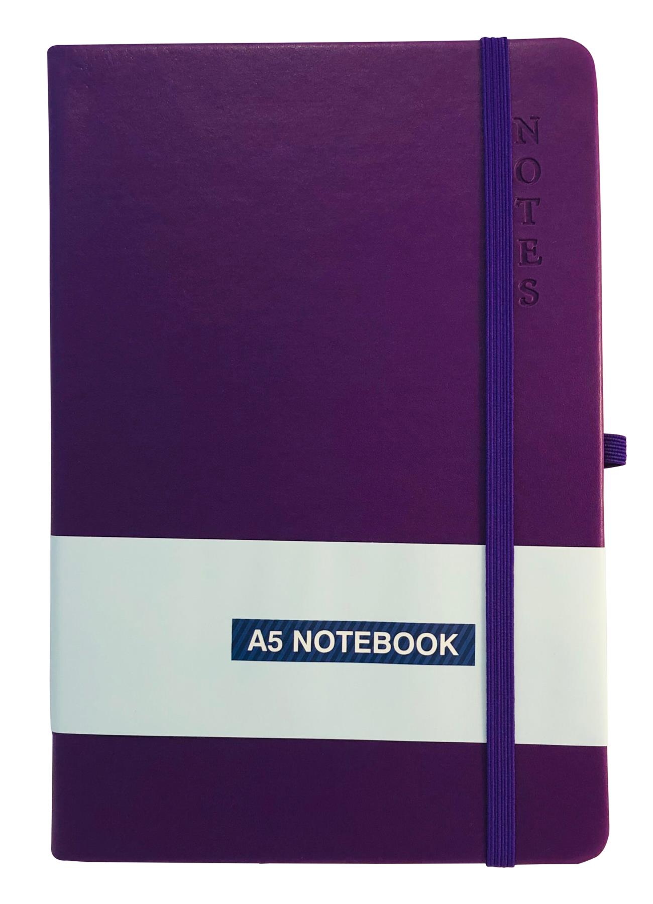 A5 Hardback Notebook Ruled Notepad Notes Lined Premium Journal with Pen Holder - Picture 35 of 61