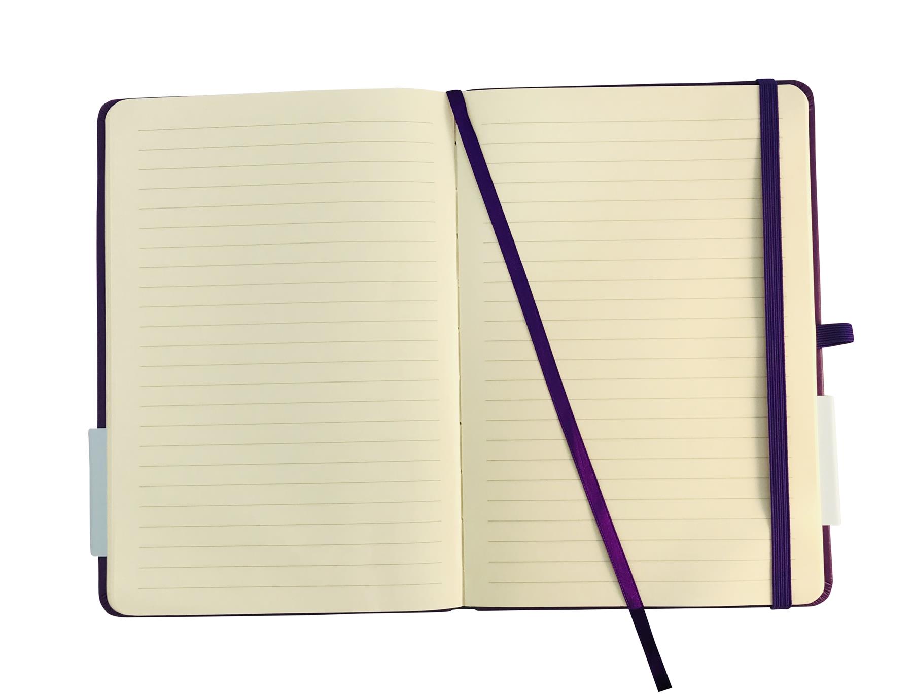 A5 Hardback Notebook Ruled Notepad Notes Lined Premium Journal with Pen Holder - Picture 49 of 61