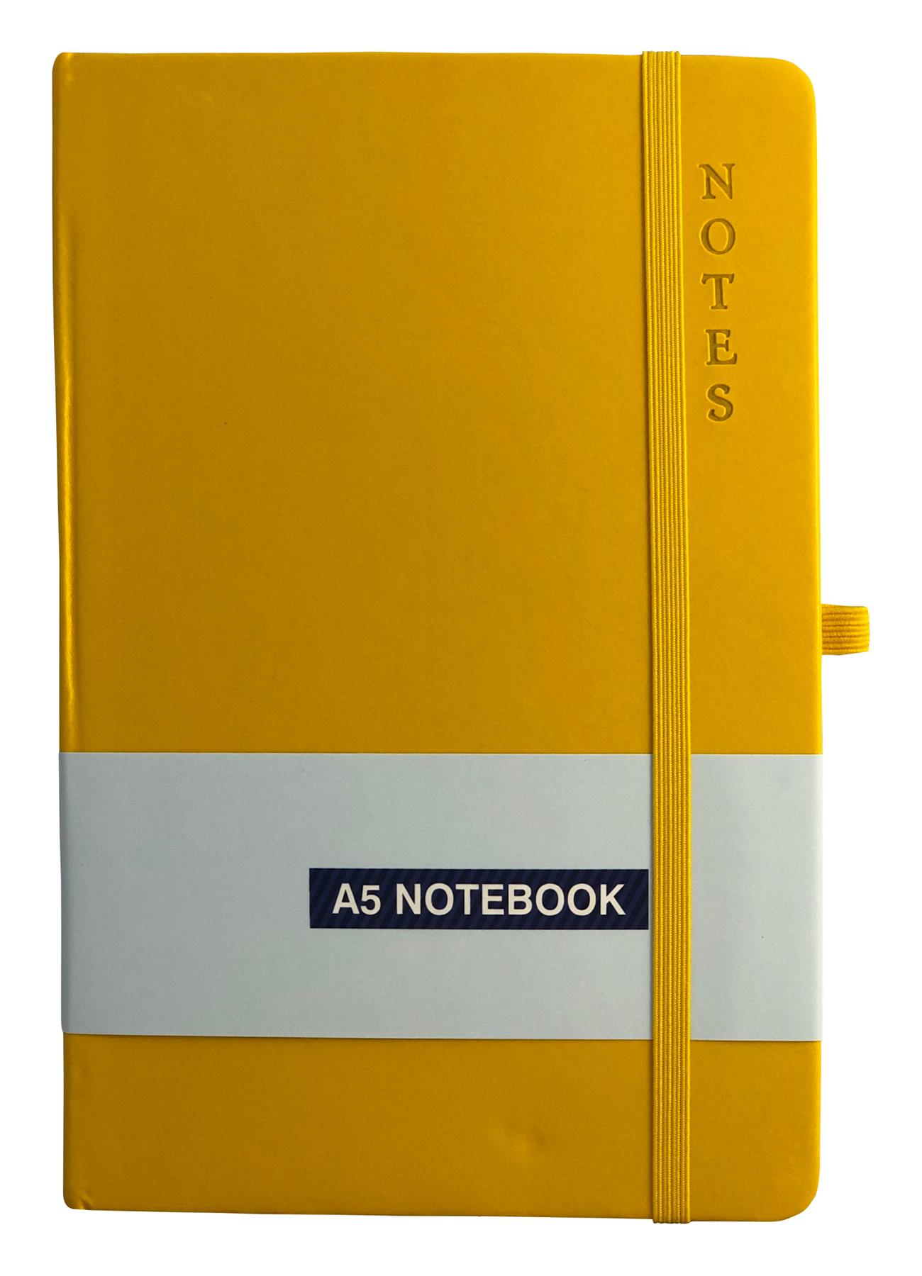 A5 Hardback Notebook Ruled Notepad Notes Lined Premium Journal with Pen Holder - Picture 58 of 61