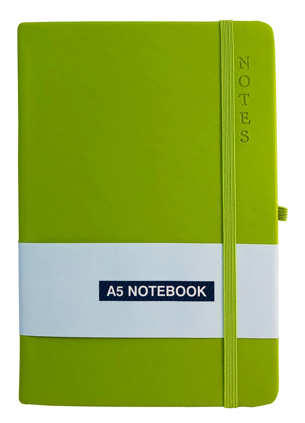 A5 Hardback Notebook Ruled Notepad Notes Lined Premium Journal with Pen Holder - Picture 22 of 61
