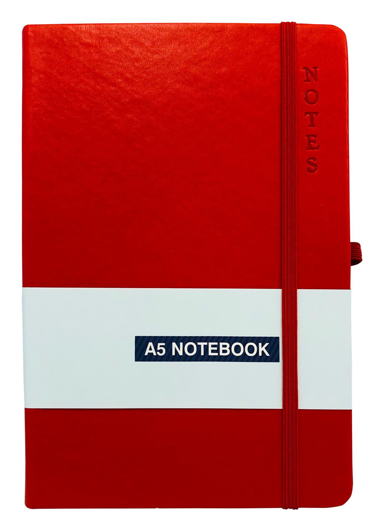 A5 Hardback Notebook Ruled Notepad Notes Lined Premium Journal with Pen Holder - Picture 39 of 61