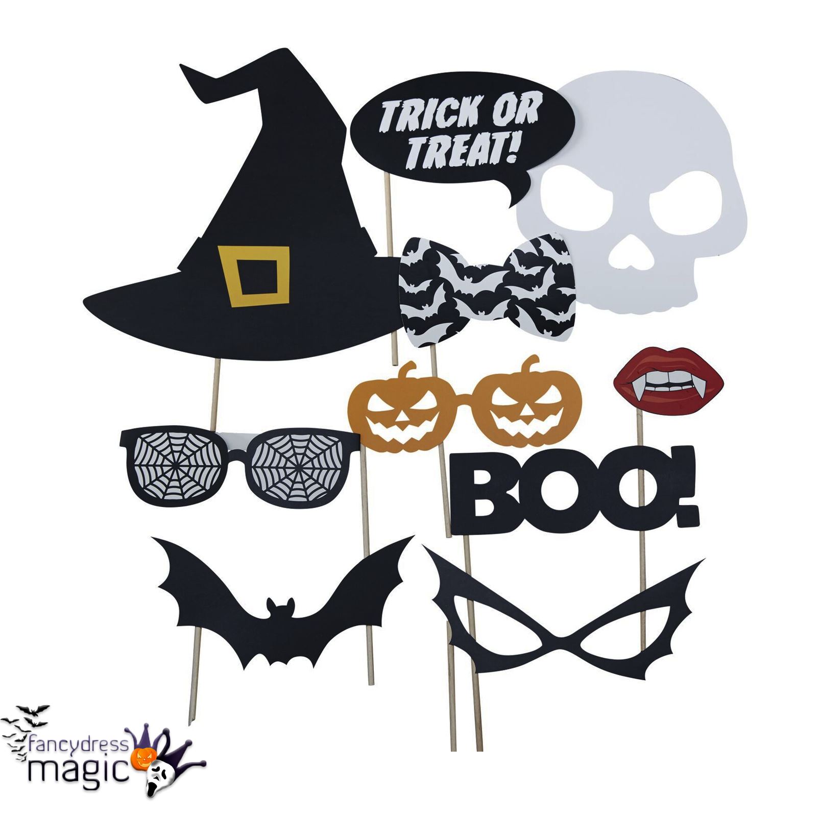Ginger Ray Trick Treat Halloween Party Partyware Bunting Napkins Set