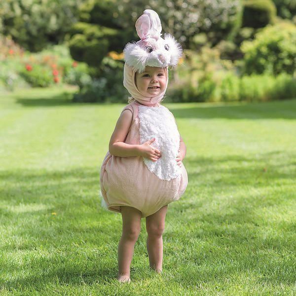 *Toddler Baby Girls Fluffy Pink Easter Bunny Rabbit Fancy Dress Costume