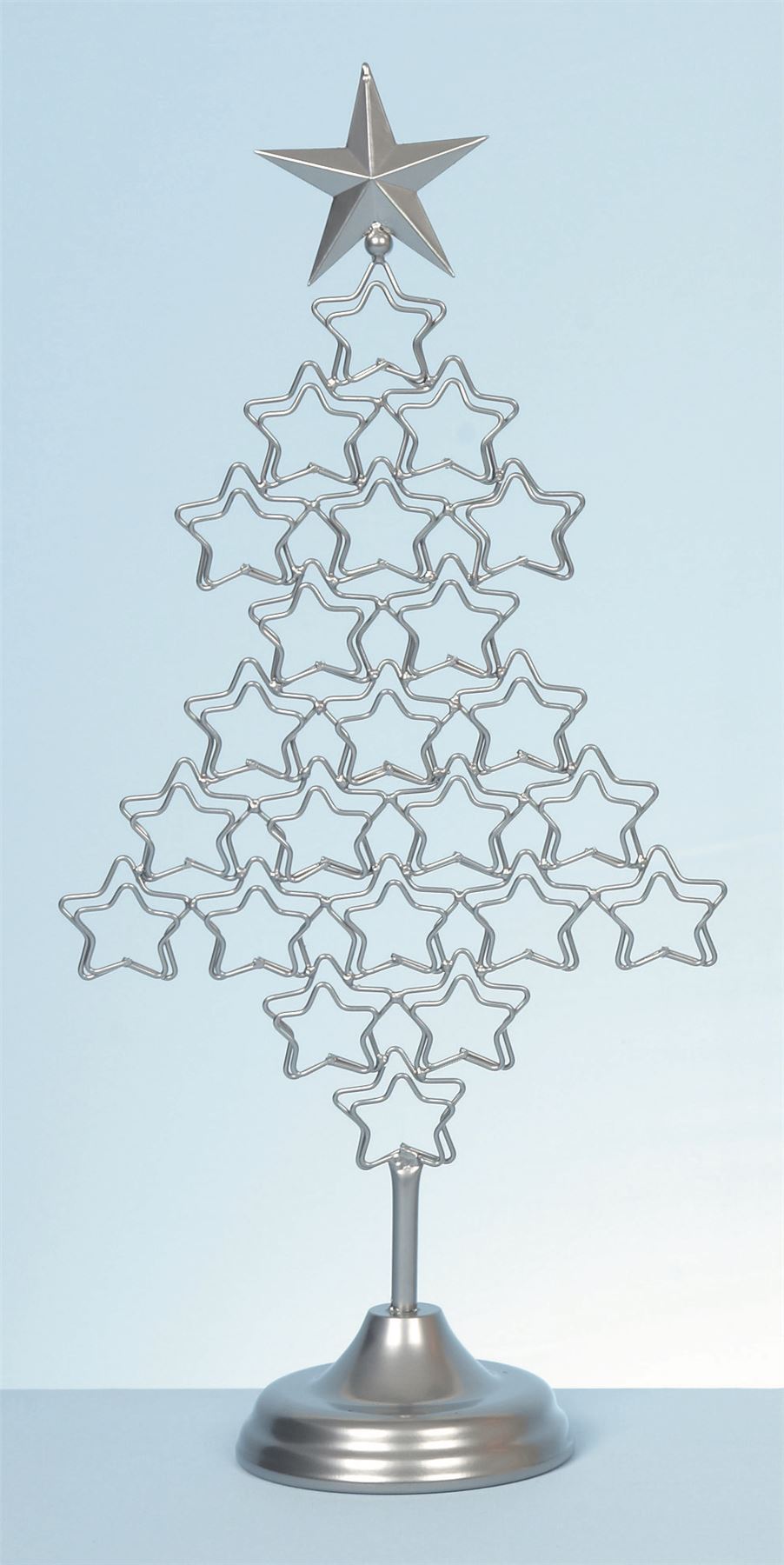 metal 54cm christmas tree card holder xmas freestanding display