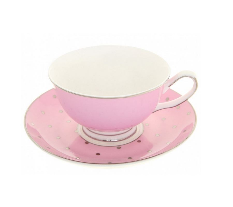 BOMBAY DUCK MISS DARCY BUTTERFLY SPOTS CUP & SAUCER GIFT SET HOME