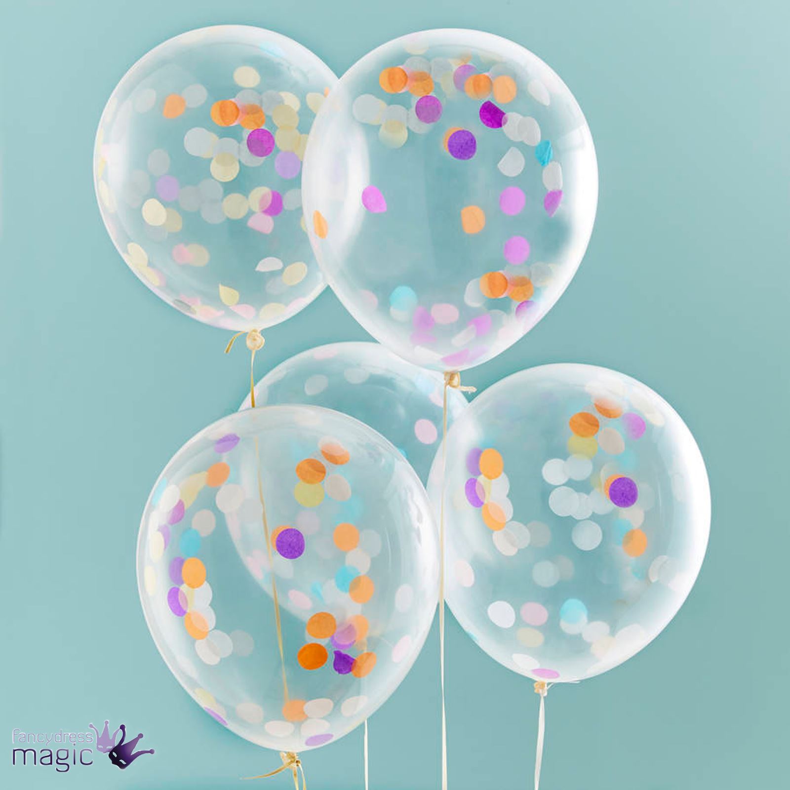 Extra Large 12" 36" Confetti Multicoloured Wedding Party Latex Helium