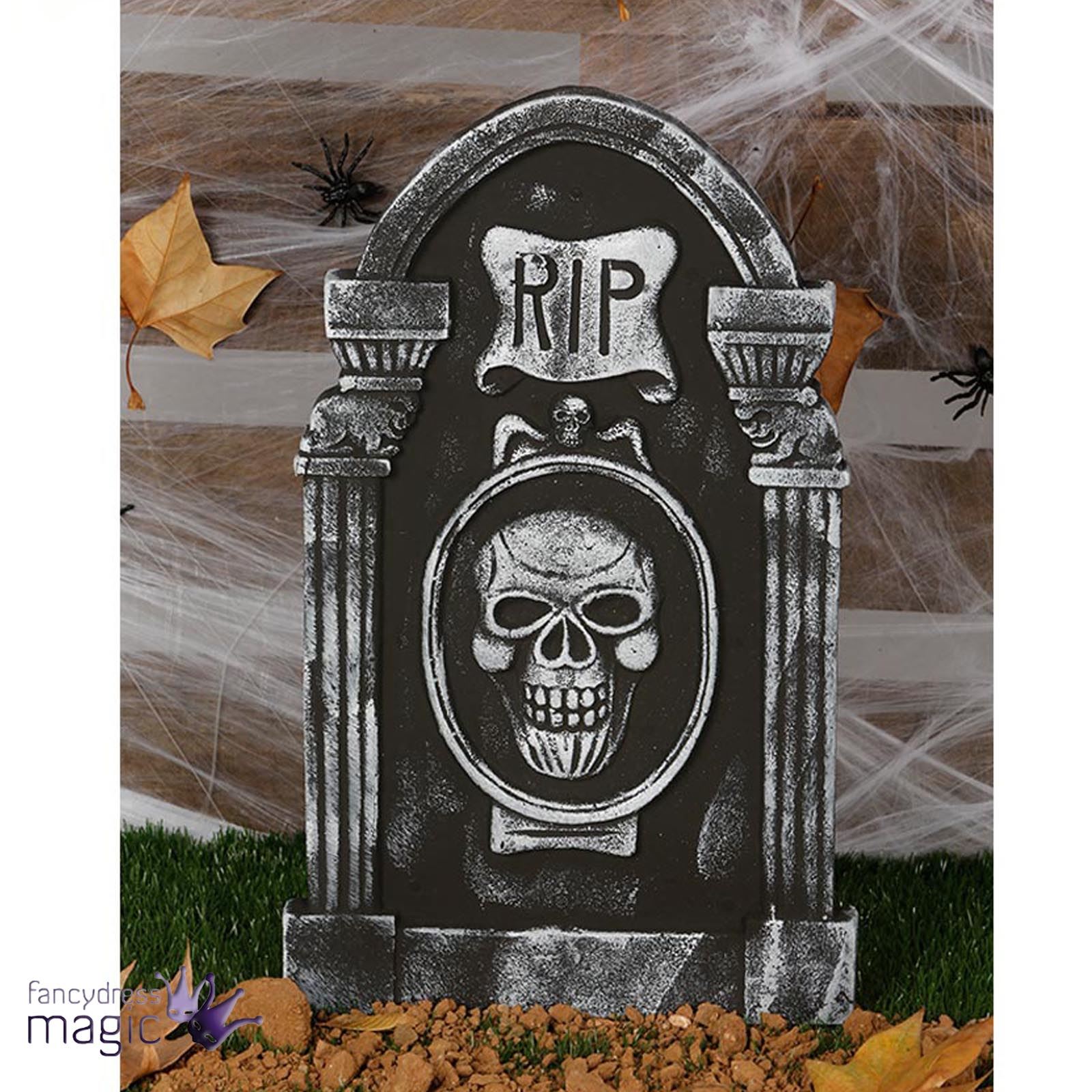 Halloween Tombstone Grave Stone Skull RIP Party Decoration Prop Shop