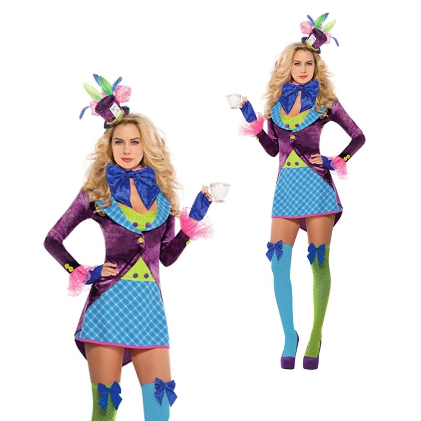 Womens Ladies Sexy Alice In Wonderland Mad Hatter Book Day Fancy ... Womens Ladies Sexy Alice In Wonderland Mad Hatter Book Day Fancy ...