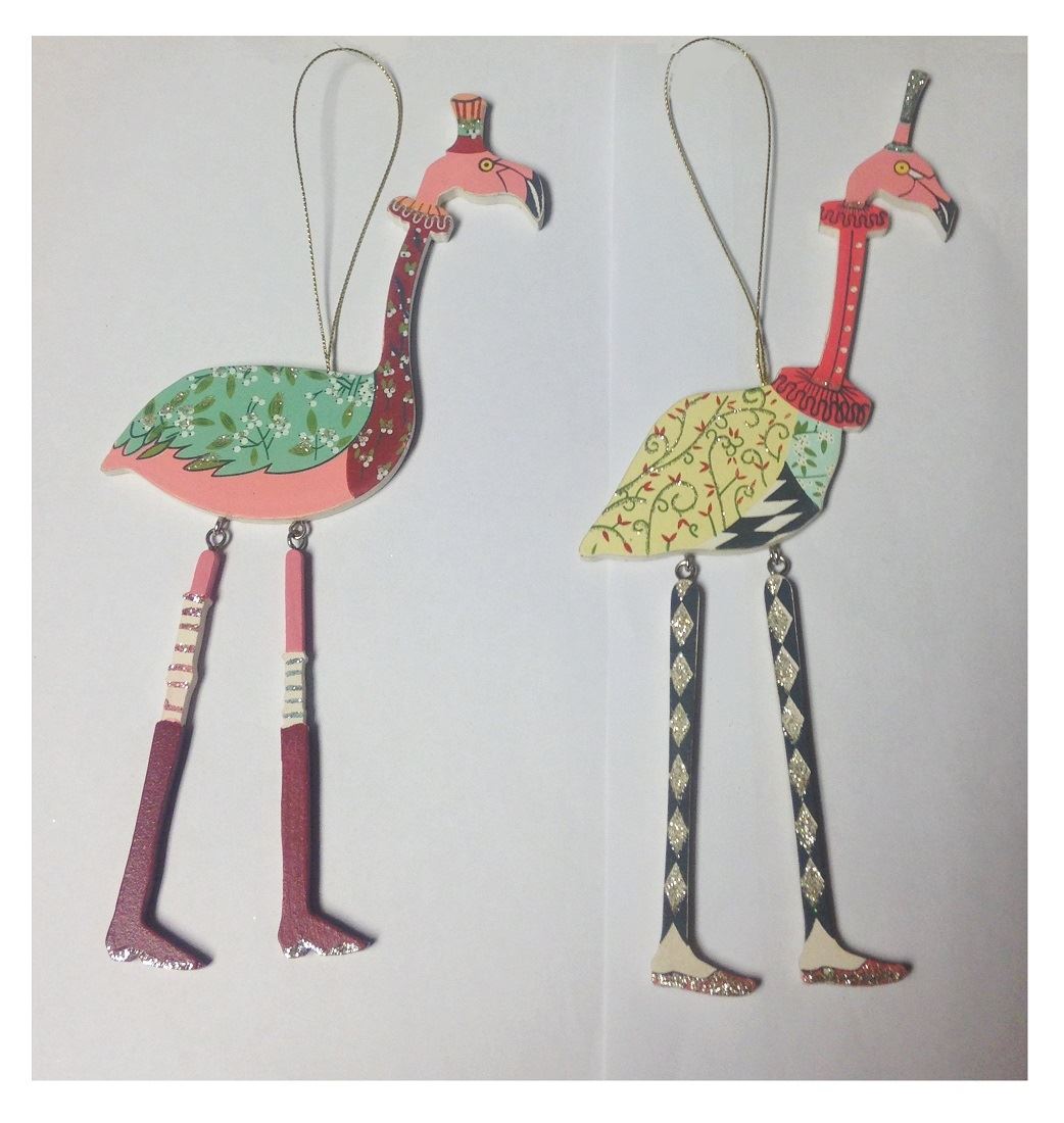 gisela graham hanging wooden wood circus flamingo gisela graham hanging wooden wood circus flamingo