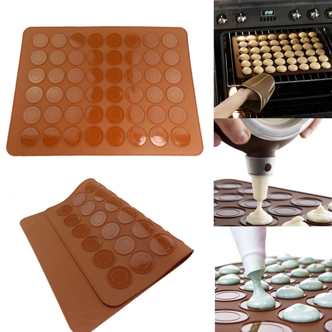 Macaron Macaroon Baking Mat Cake Decorating Mat Makes 30 Macaroons UK