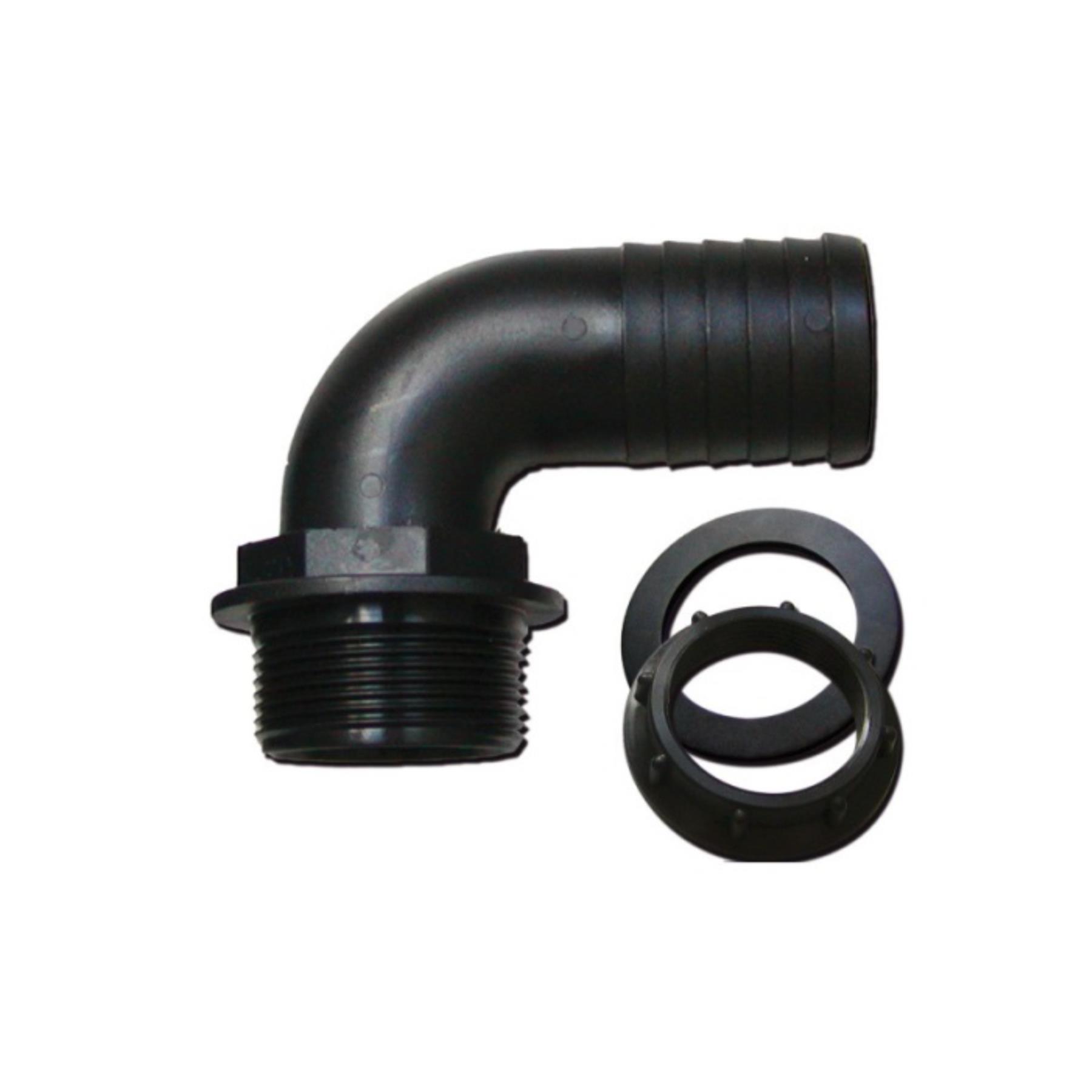 HOSETAIL CONNECTOR FITTING WITH NUT & WASHER PLASTIC POND POOL HOSE