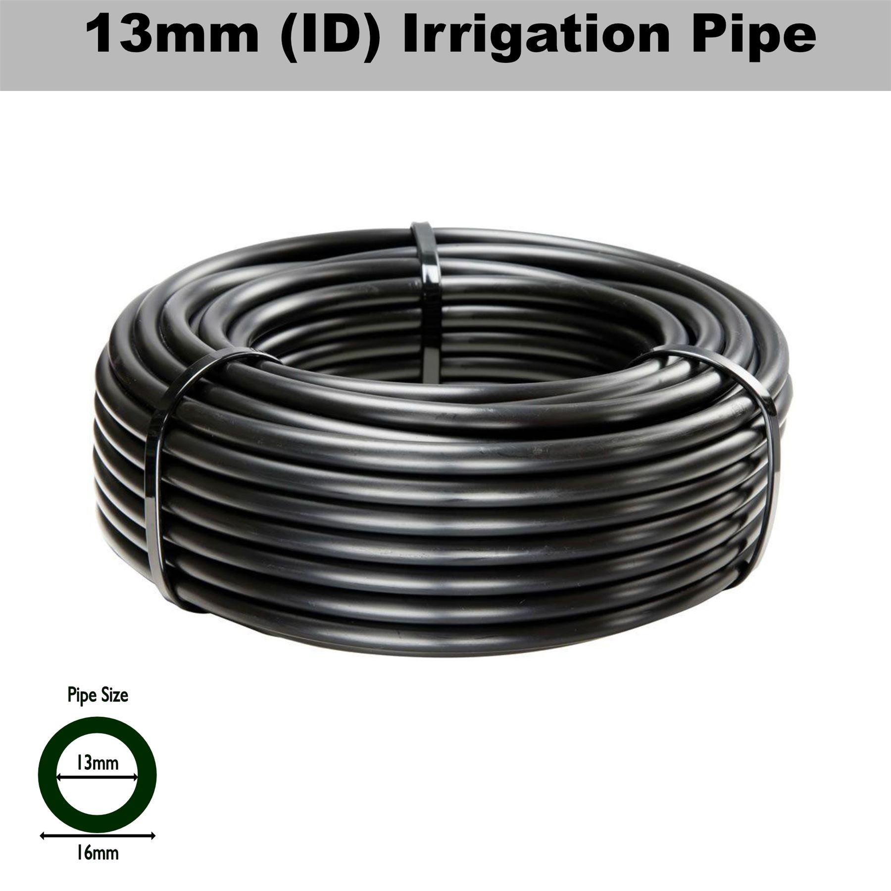 LDPE 16mm x 25m black irrigation pipe 4bar Hozelock compatable eBay