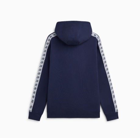 Genuine Renault 5 Hooded Sweatshirt Hoodie Cotton Fleece Silicone Branding Blue - Picture 8 of 14