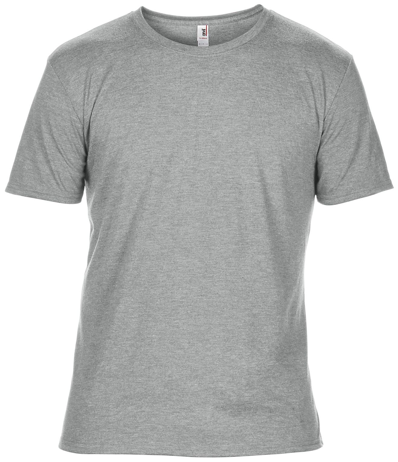 anvil mens heather triblend tee t-shirt tshirt silky combed soft